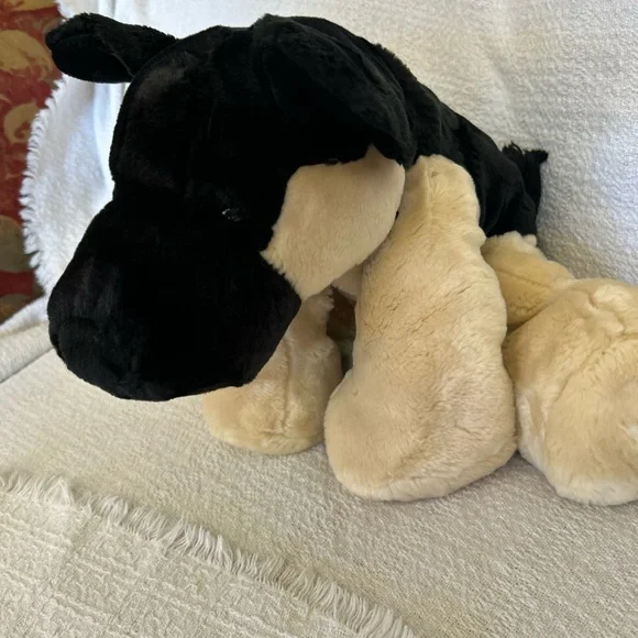 Plush Black and Cream German Shepherd Dog Toy So Soft! - Picture 2 of 6